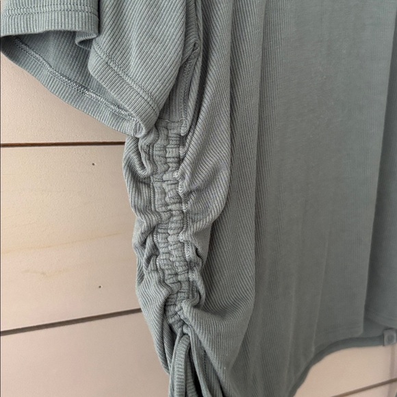 Lululemon Ruched Side Ribbed Tee – Size 10 (Sage Green) - Picture 6 of 7